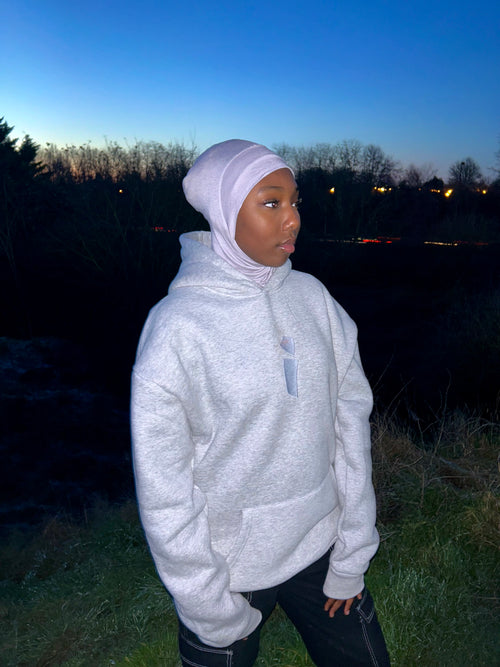 Hijab sweat gris